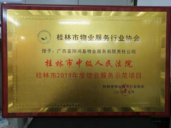 2019年市“示范项目”—桂林市中级人民法院